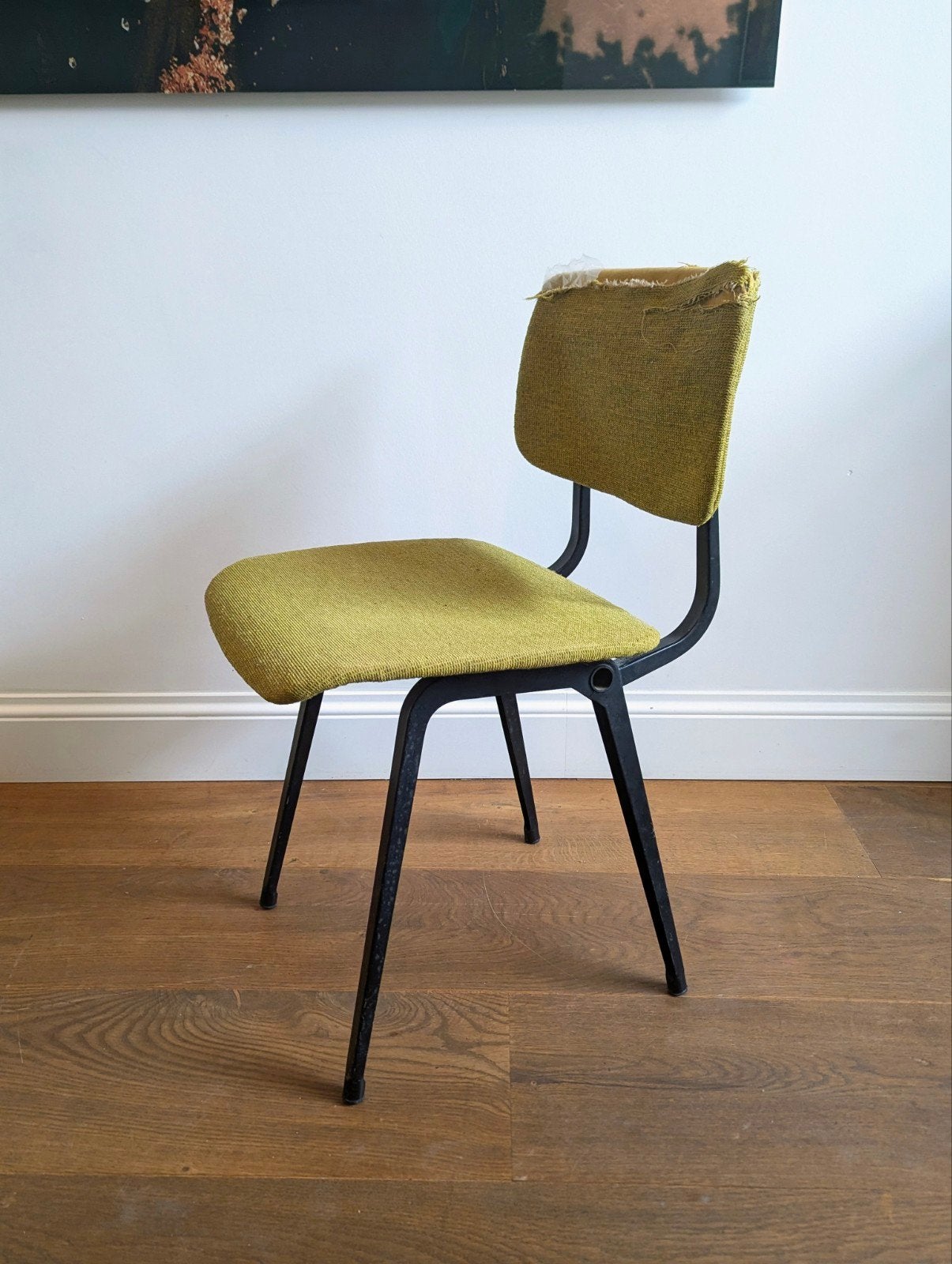 Stoel vintage Result Revolt F. Kramer Ahrend de Cirkel, Huis en Inrichting, Gebruikt, Zwart, Vintage, Ophalen of Verzenden