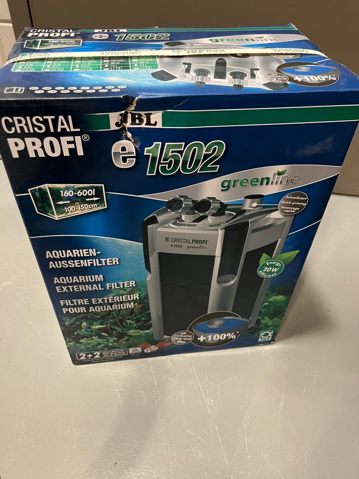 Cristal profi jbl 1502 e (aquarium buitenfilter) zgan, Ophalen, Zo goed als nieuw