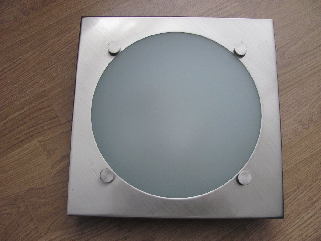 Plafond lamp, Huis en Inrichting, Ophalen of Verzenden, Gebruikt, Glas, Plafondlamp