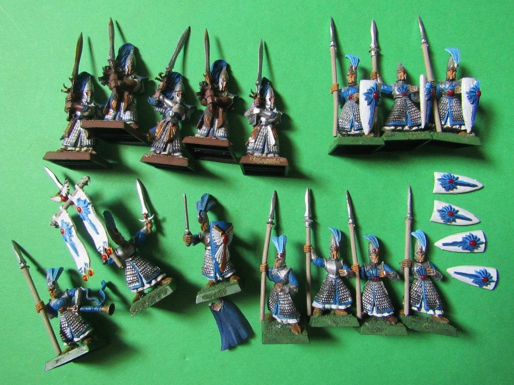 High Elves Swordmasters / Spearmen, Gebruikt, Verzenden, Figuurtje(s), Warhammer