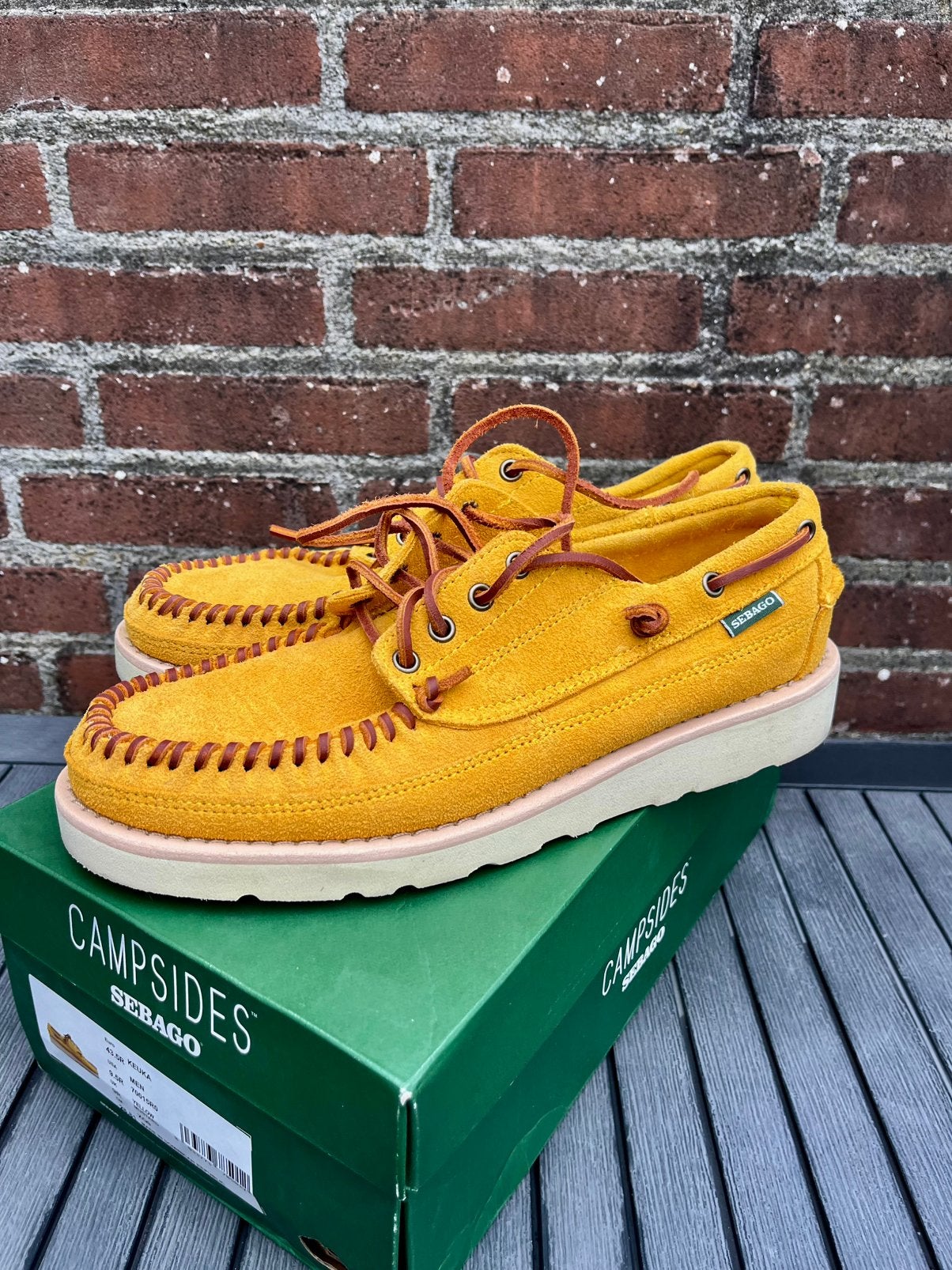 Sebago keuka vibram 43.5 yellow suède loafers docks mocassin, Kleding | Heren, Schoenen, Loafers, Bruin, Verzenden, Zo goed als nieuw