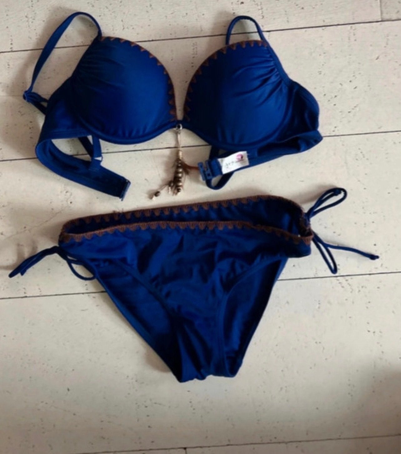 Nieuwe Circle Bikini - Broekje S, Bovenstukje 75B, Ophalen of Verzenden, Nieuw, Blauw, Bikini
