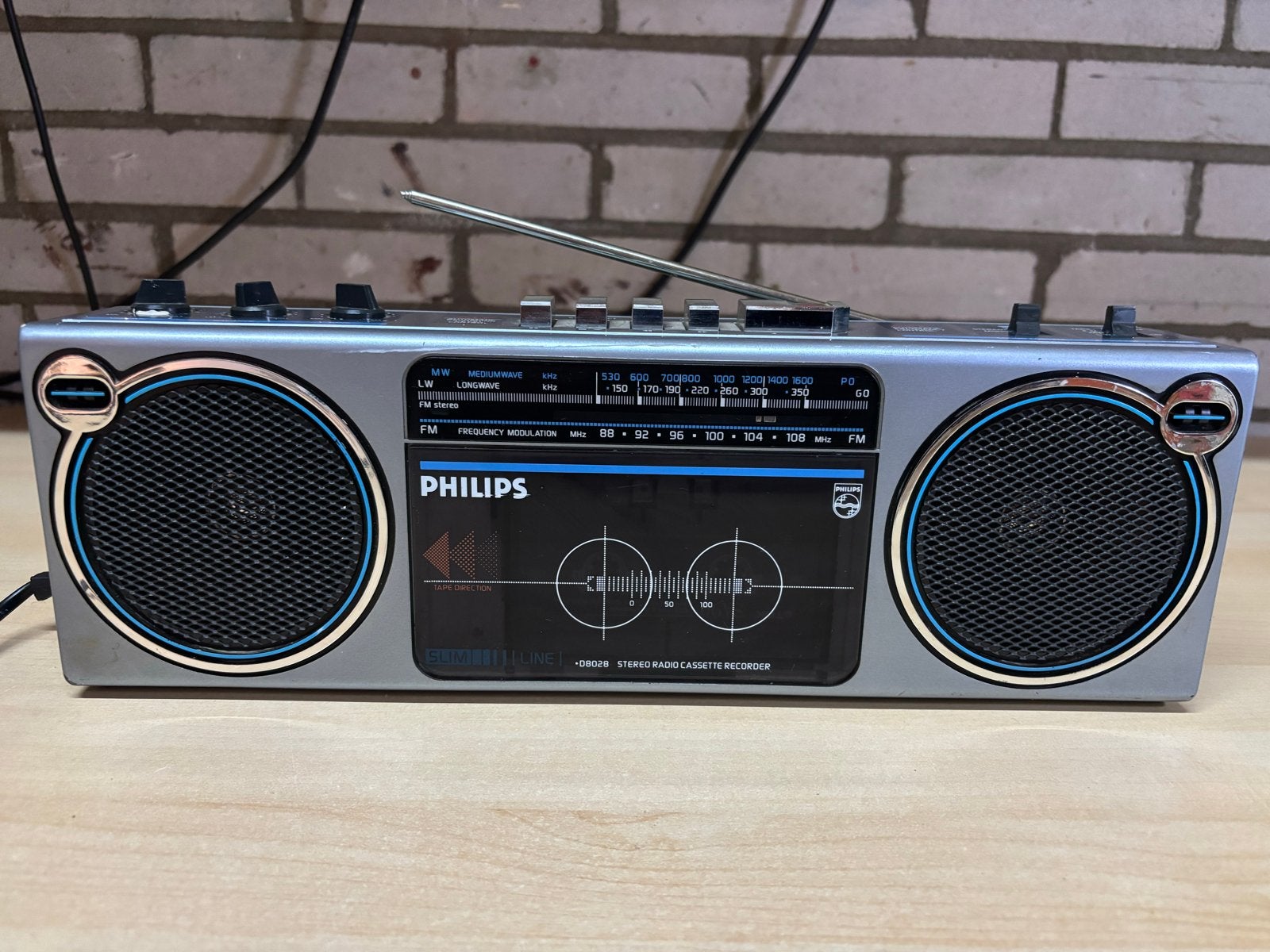 Philips Stereo Radio Cassette Recorder D8026, Ophalen of Verzenden, Gebruikt, Radio, Met cd-speler