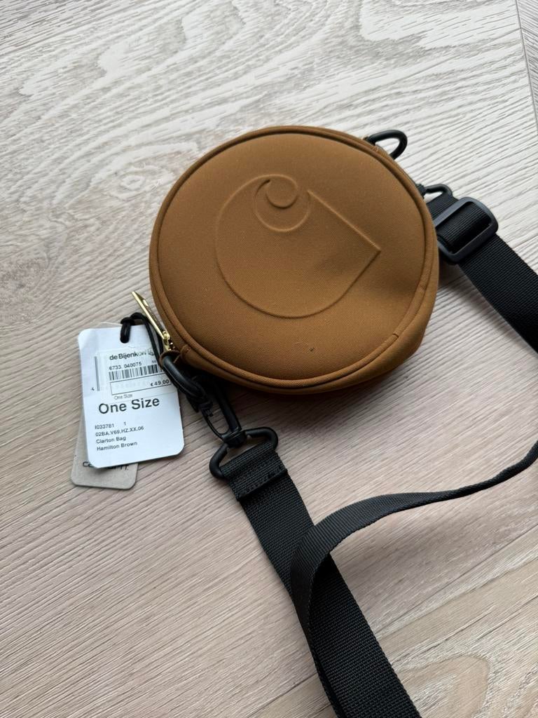 Carhartt clarton bag brown, Sieraden, Tassen en Uiterlijk, Ophalen of Verzenden, Nieuw, Bruin