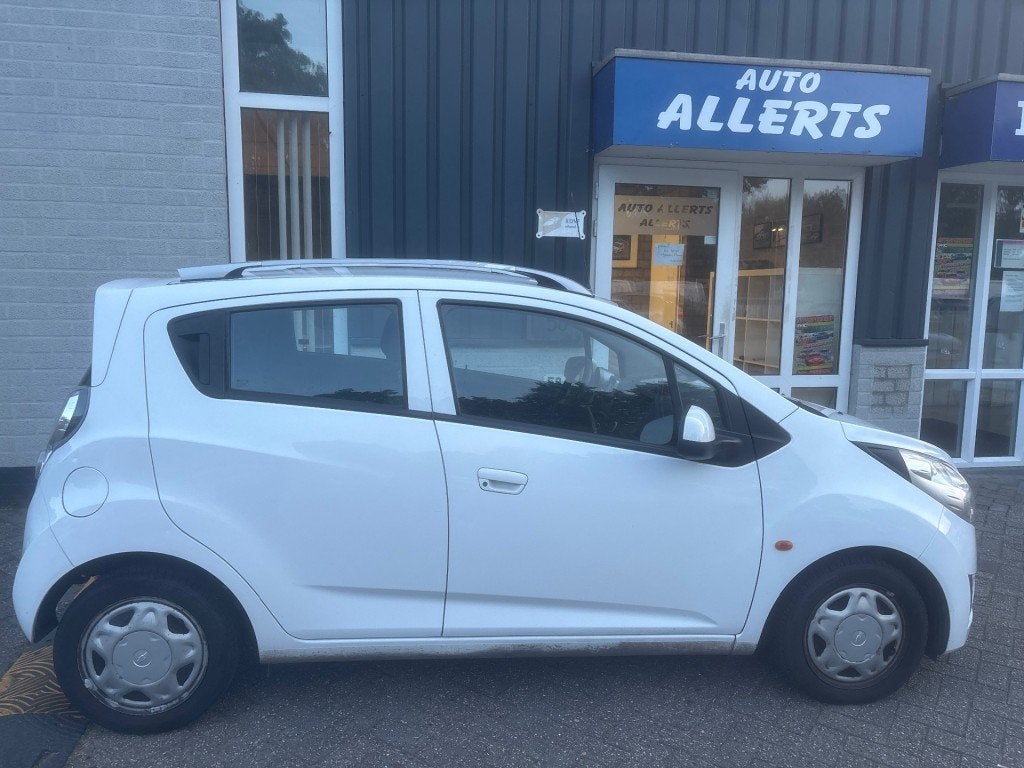 Chevrolet SPARK 1.0 16V LS BI-FUEL airco, Auto's, Euro 5, 15 km/l, 4 cilinders, Wit