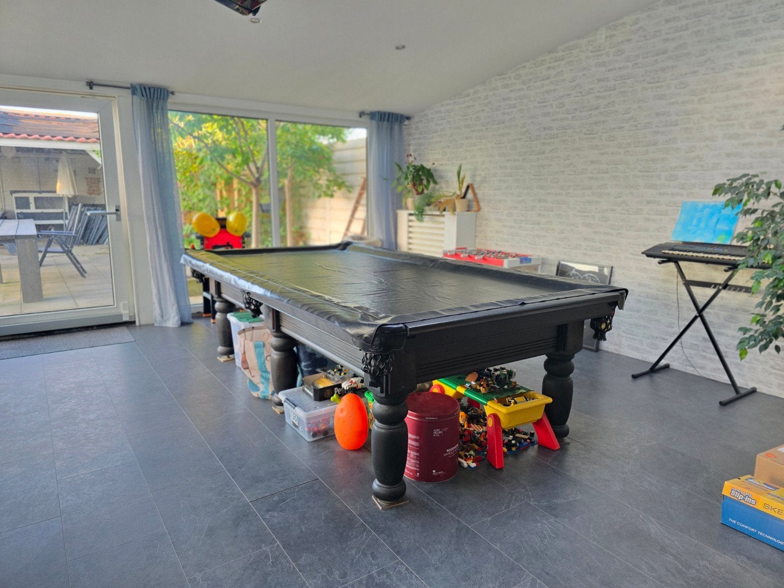 Mooie 9" Buffalo pooltafel met alles erbij., Ophalen, Zo goed als nieuw, Pooltafel