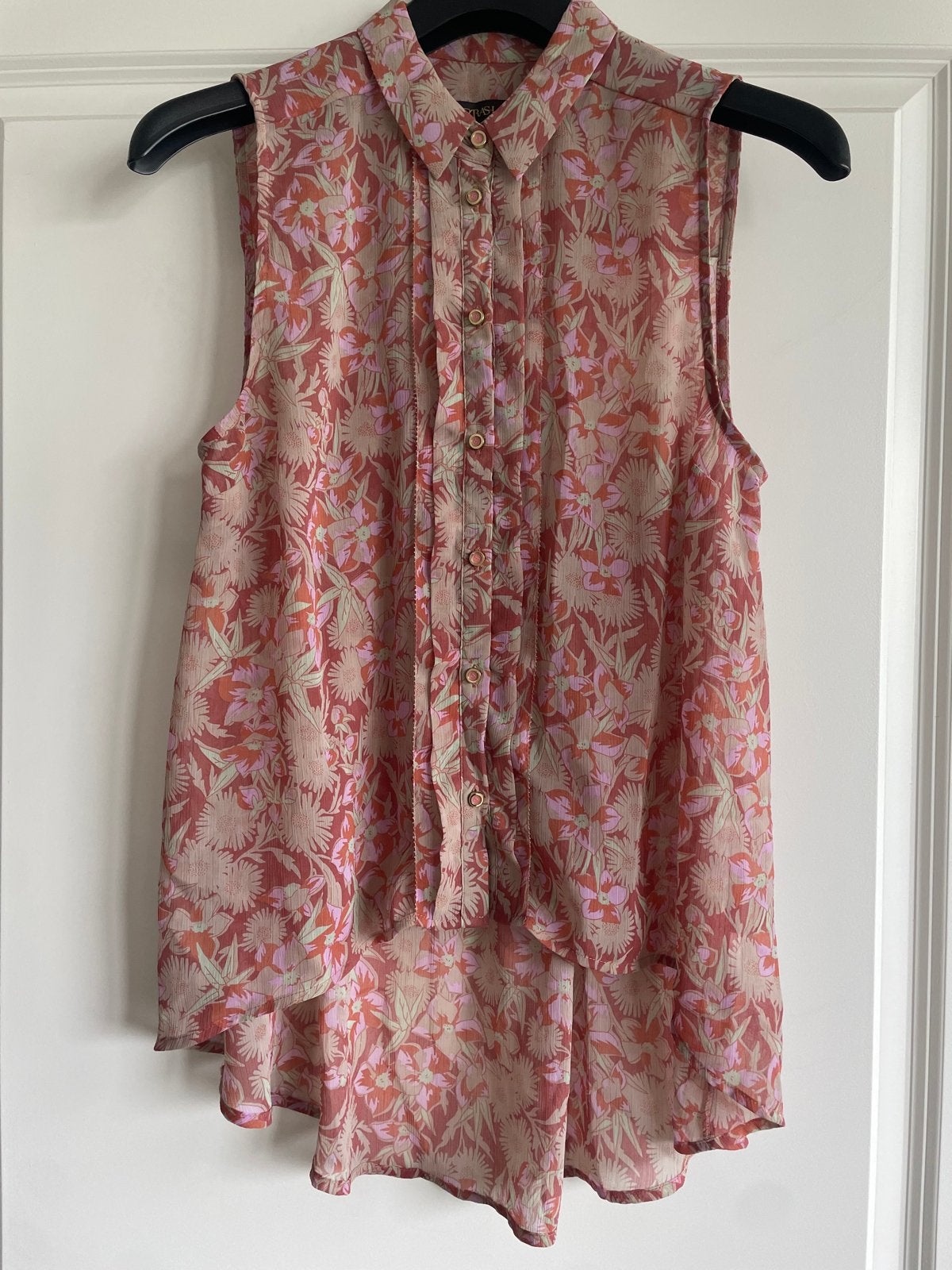 Supertrash - mouwloze blouse met bloemenprint, maat 38, Verzenden, Gedragen, Maat 38/40 (M), Meerkleurig