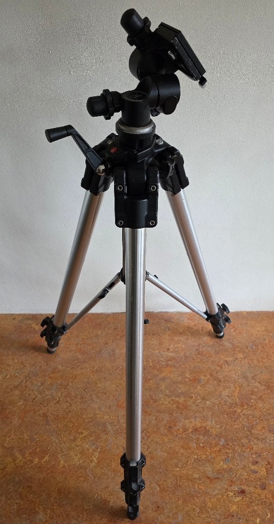 Manfrotto 161MK2 statief+Manfrotto 410 Jr Geared Head+overig, Audio, Tv en Foto, Fotografie | Statieven en Balhoofden, Ophalen
