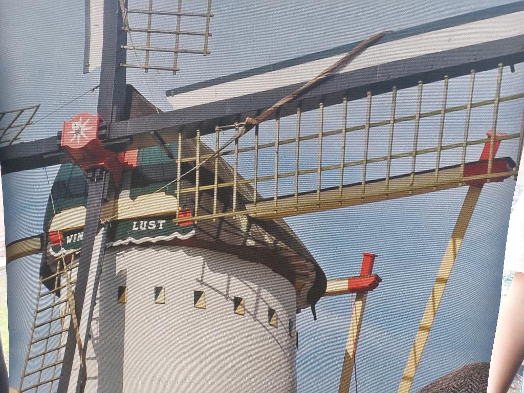 Prachtige poster van molen wieken op canvas doek, Ophalen, A1 t/m A3, Film en Tv