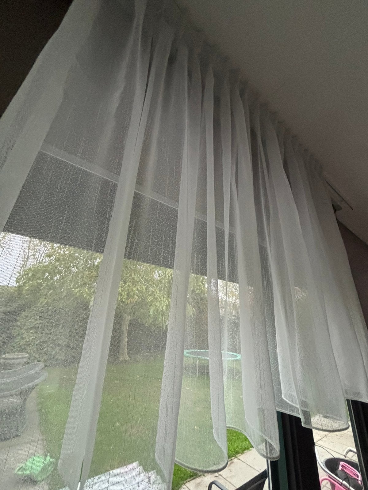 Vadain vitrage gordijn set (nieuw) 120x294, -, Wit, -, Nieuw