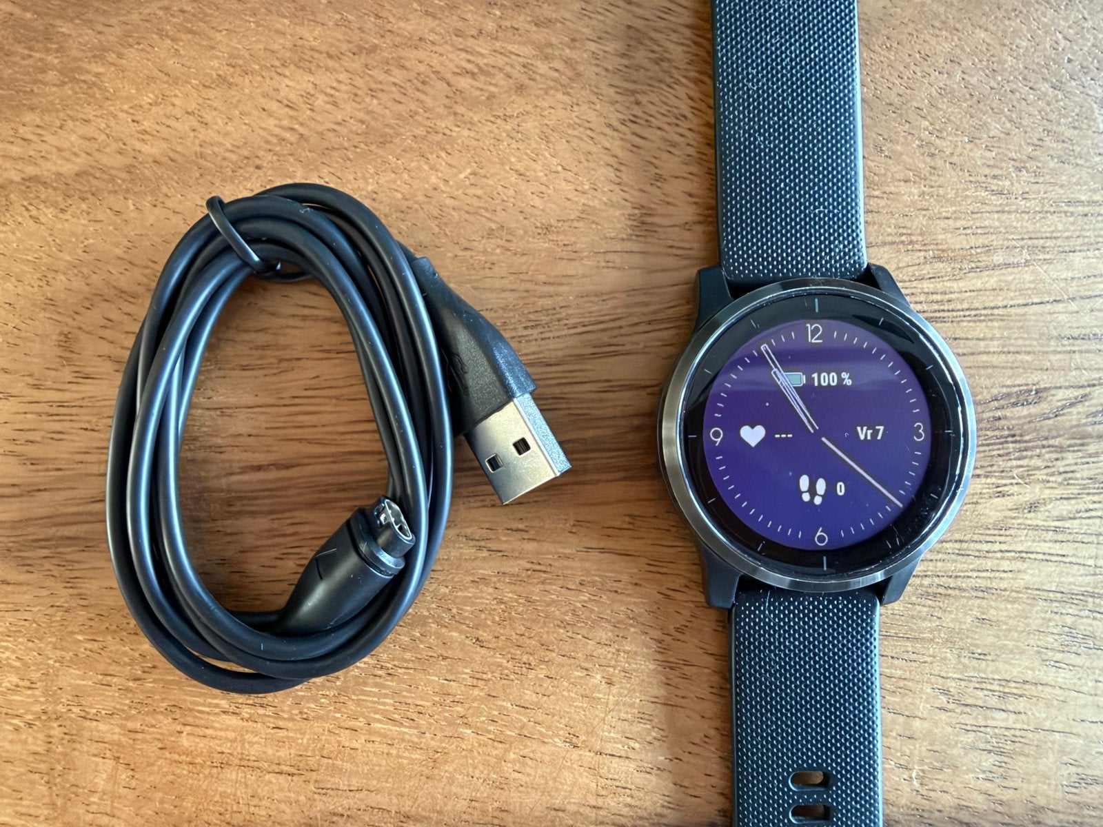 Garmin Vivoactive 4 Smartwatch - Zwart, Zwart, Ophalen of Verzenden, Zo goed als nieuw, Waterdicht