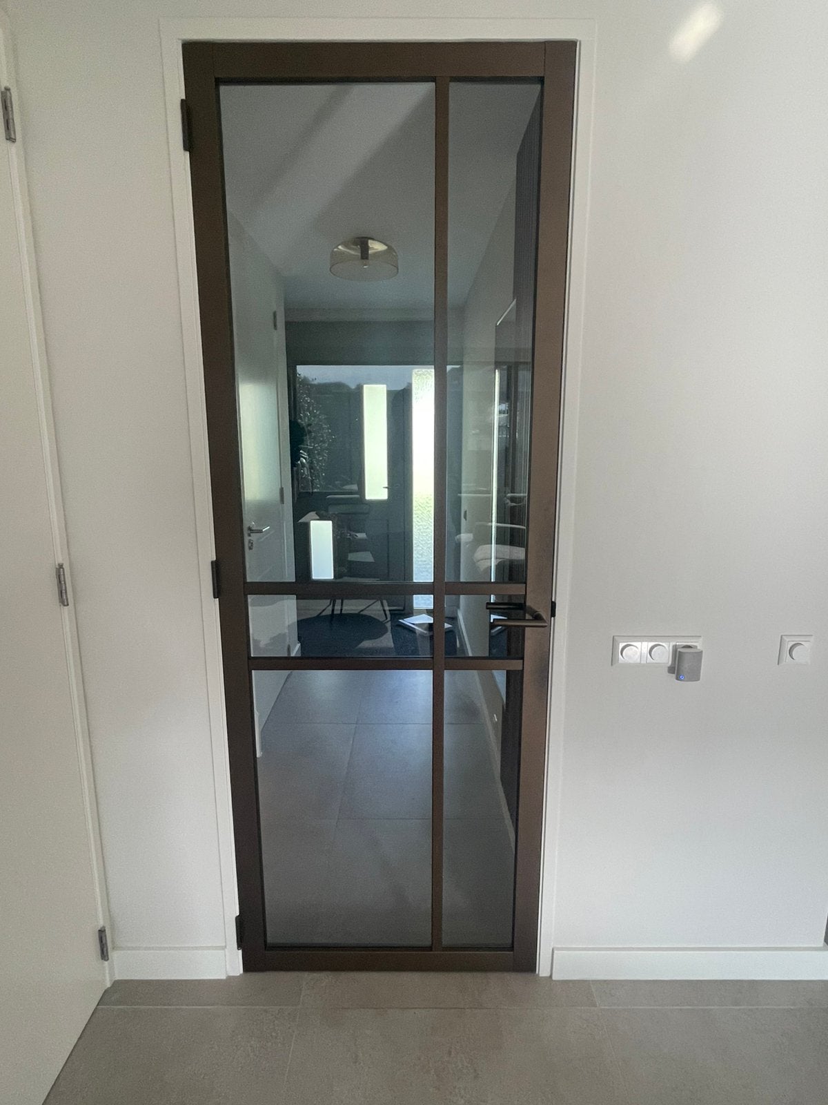 Houten kamerhoog bronslook binnendeur 231,5x 81 cm svedex, Ophalen, Gebruikt, 80 tot 100 cm, 215 cm of meer