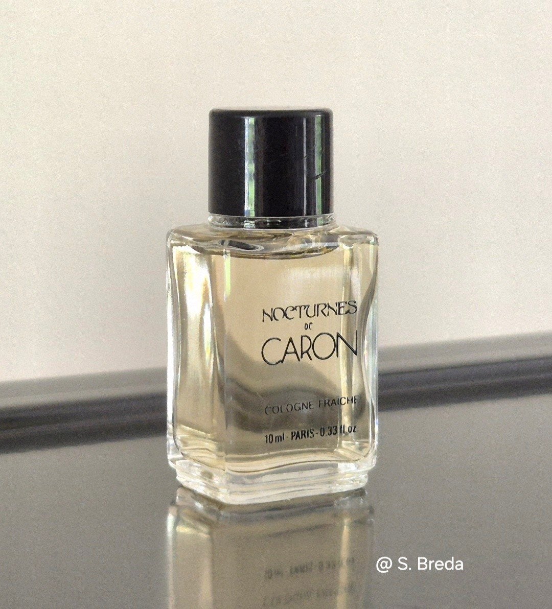 Caron - Nocturnes - Cologne Fraiche miniatuur 10 ml, Ophalen of Verzenden, Gebruikt, Miniatuur, Gevuld