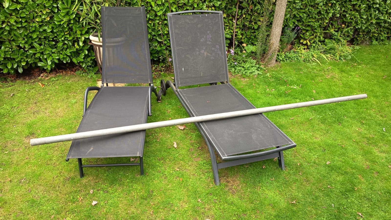 Steigerbuis 3.10m lang, 5cm diameter, Ophalen, Gebruikt, Overige typen, Overige houtsoorten