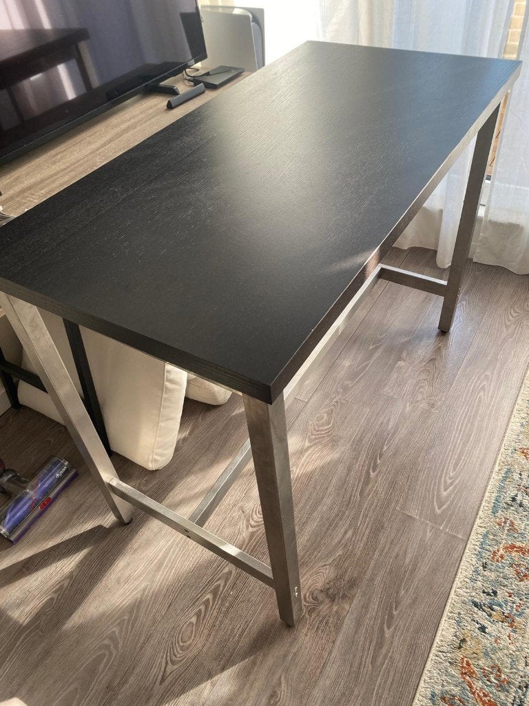 Bar Table (120  60  90 cm) + 2 Folding Bar Chairs, Ophalen, Gebruikt