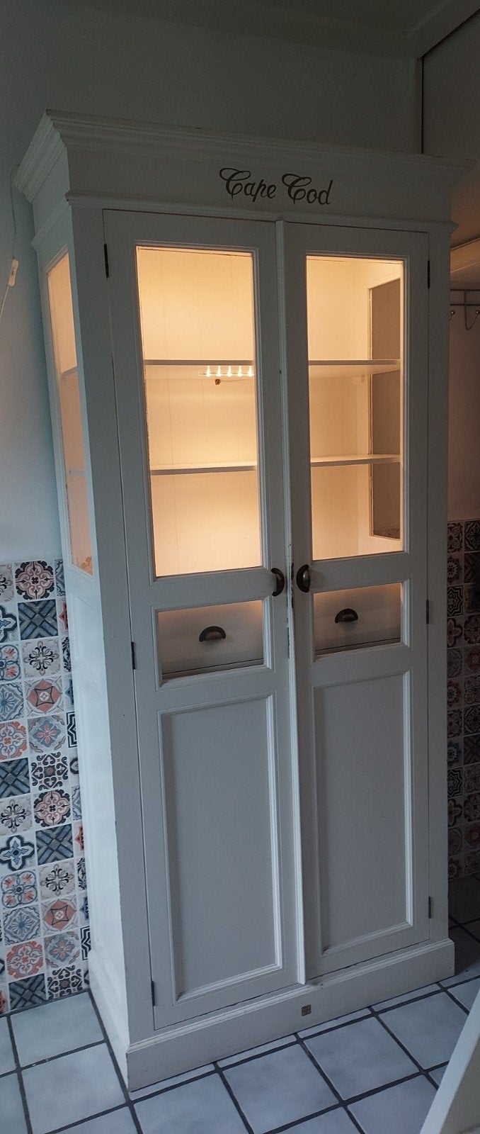 Riviera maison kast, Huis en Inrichting, Ophalen, Gebruikt, 200 cm of meer, 50 tot 100 cm