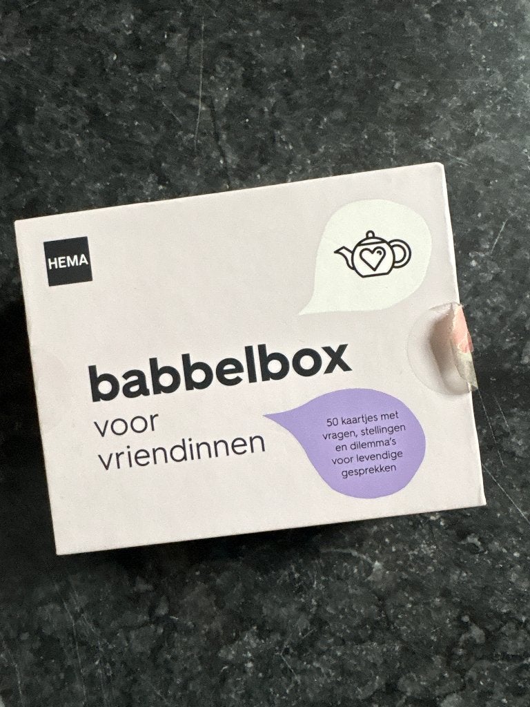 HEMA babbelbox voor vriendinnen, Vijf spelers of meer, Ophalen of Verzenden, Gebruikt