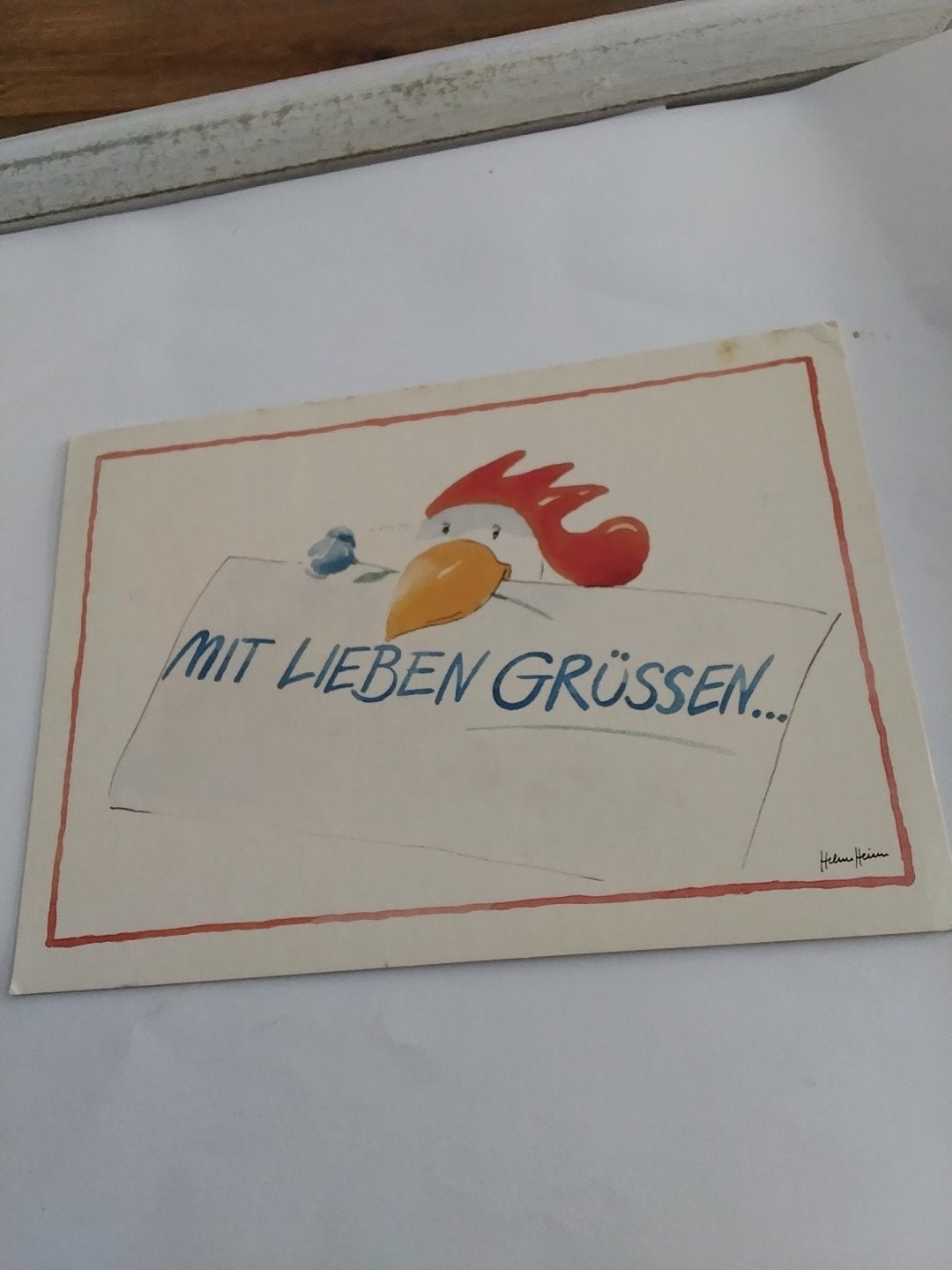 Ansichtkaart - KIP  Met Lieve Groeten Helme Heiner, Ophalen of Verzenden, 1980 tot heden, Gelopen