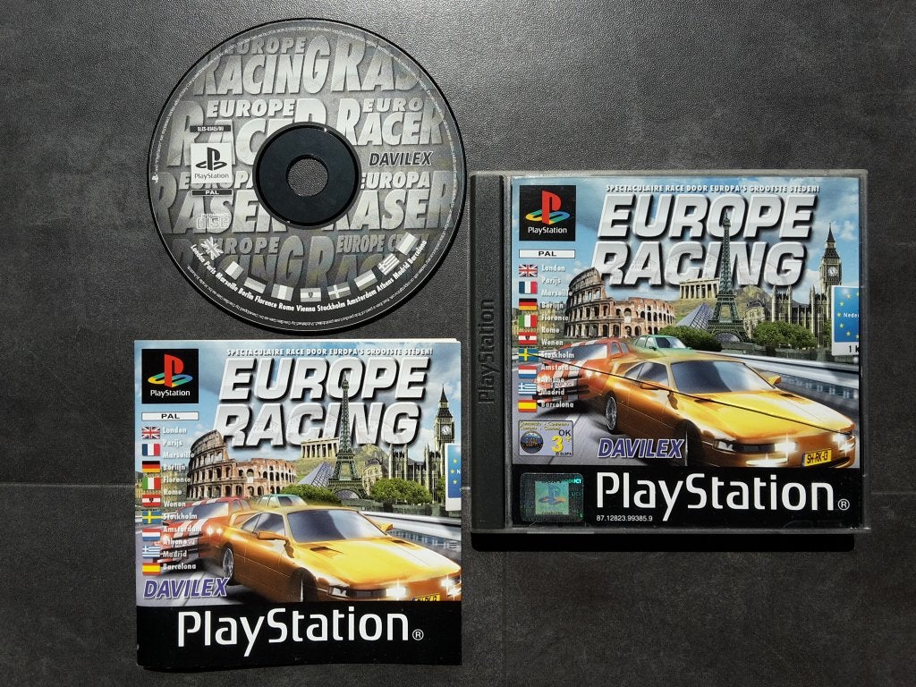 PS1 - Europe Racing - PlayStation 1, 1 speler, Racen en Vliegen, Ophalen of Verzenden, Zo goed als nieuw
