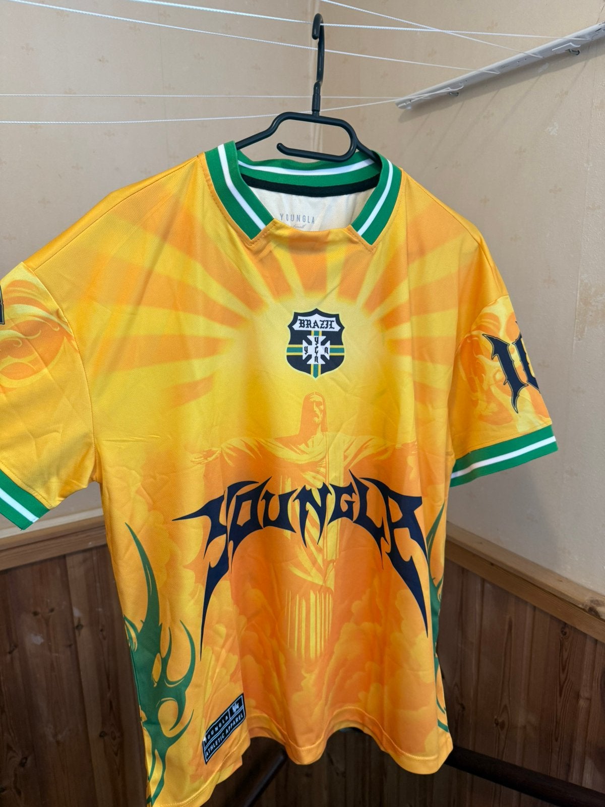 Youngla brazilie shirt football maat S, Ophalen, Zo goed als nieuw, Buitenlandse clubs, Shirt