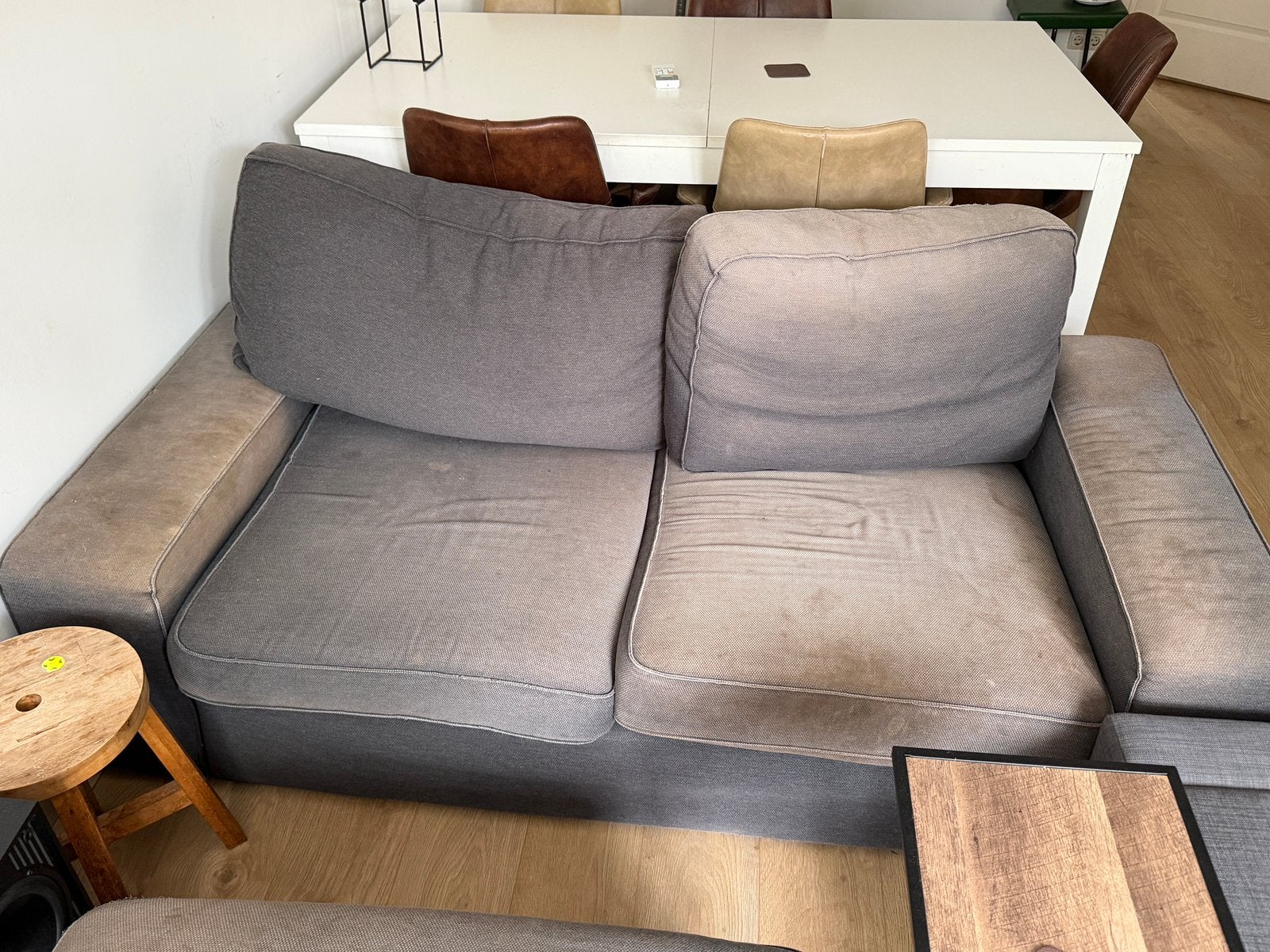 Bank, Huis en Inrichting, Banken | Bankstellen, Ophalen, Gebruikt, Hoekbank, 75 tot 100 cm