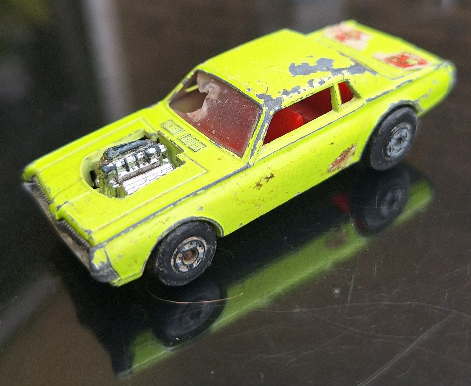 Matchbox mercury cougar 1970, Ophalen of Verzenden, Gebruikt, Auto