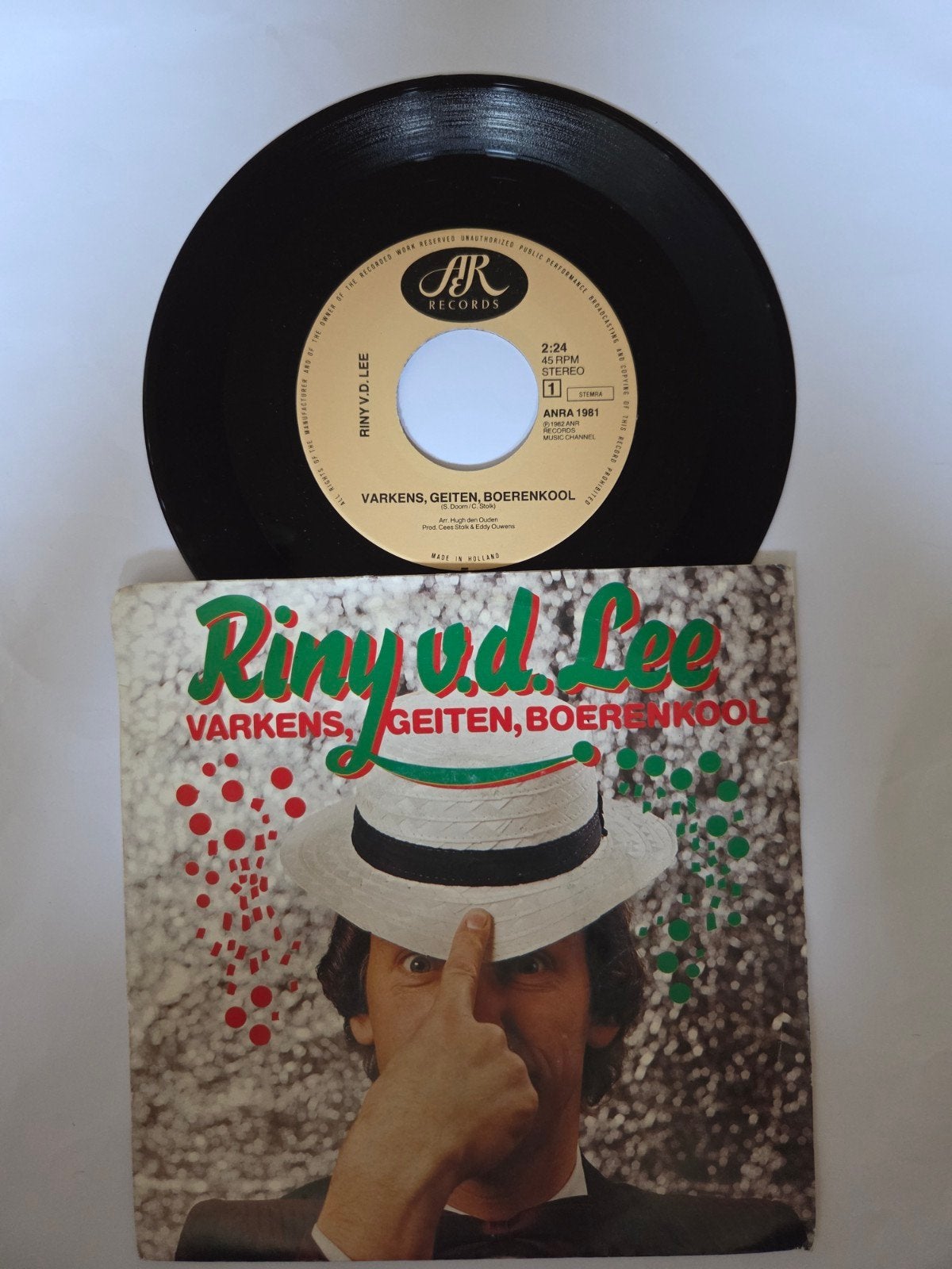 Riny vd Lee - Varkens, geiten, boerenkool, Gebruikt, 7 inch, Single, Ophalen of Verzenden