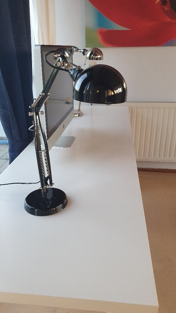 Tafellamp, Ikea FORSÅ zwart, Ophalen of Verzenden, Zo goed als nieuw, Minder dan 50 cm