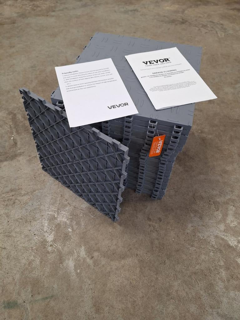 Vevor Garage Vloertegels - Kunststof Tegels (25 stuks), Doe-het-zelf en Verbouw, Tegels, 60 cm of meer, Nieuw, Ophalen of Verzenden
