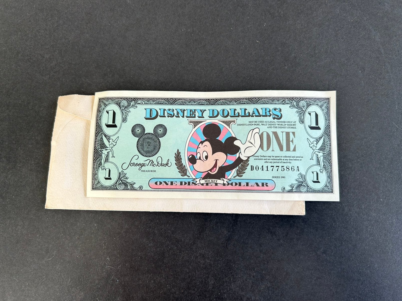 Disney dollar - Euro Disney 1990, Ophalen of Verzenden, Overige landen