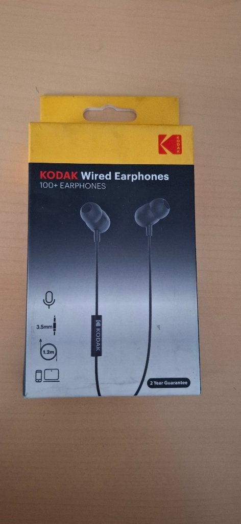 Kodak 100+ Wired Earphones - Met Microfoon 3.5mm (Nieuw)