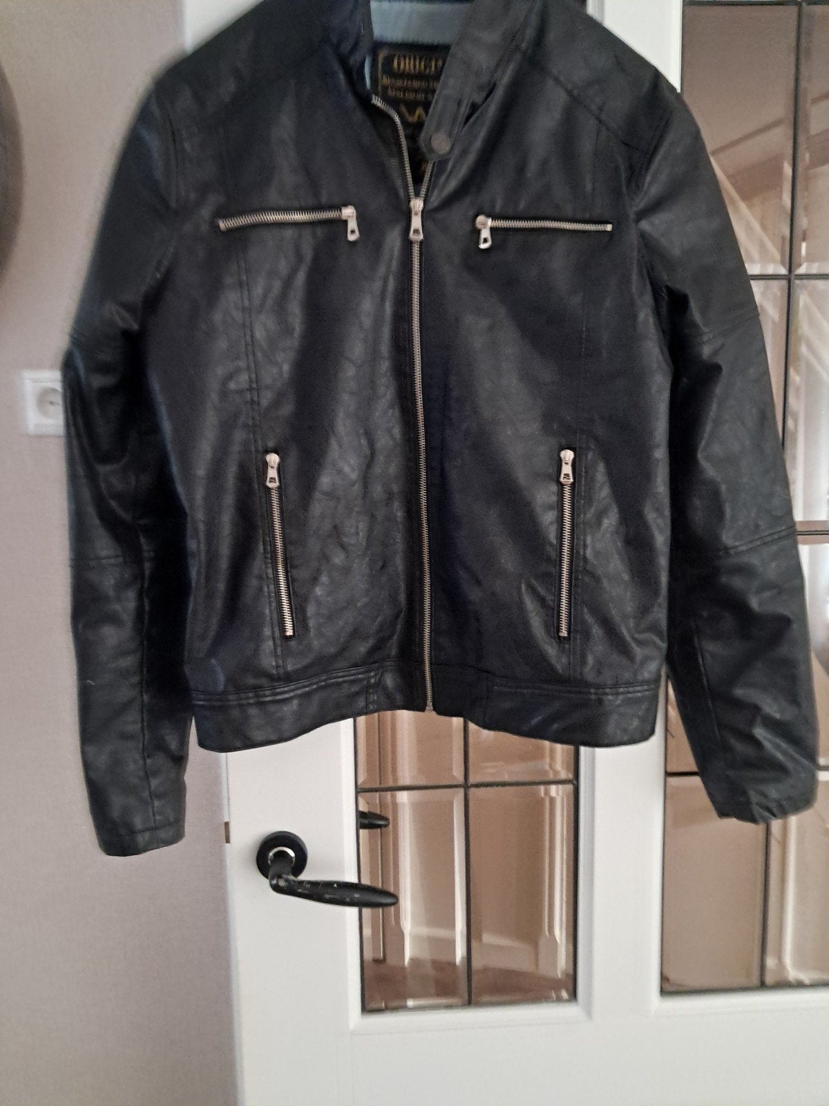heren jas leder mt XL is zéér netjes splinternieuw, Ophalen of Verzenden, Nieuw, Maat 56/58 (XL), Zwart
