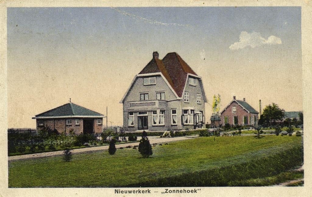 Nieuwerkerk - Zonnehoek - B-keus - gelopen, Ophalen of Verzenden, Voor 1920, Gelopen, Friesland