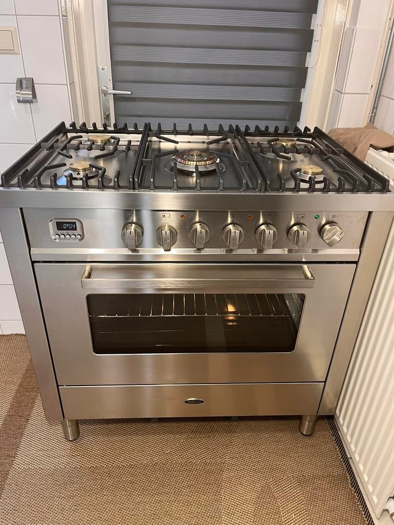 Boretti gasfornuis met oven, Ophalen, Gebruikt, 60 cm of meer, Energieklasse A of zuiniger