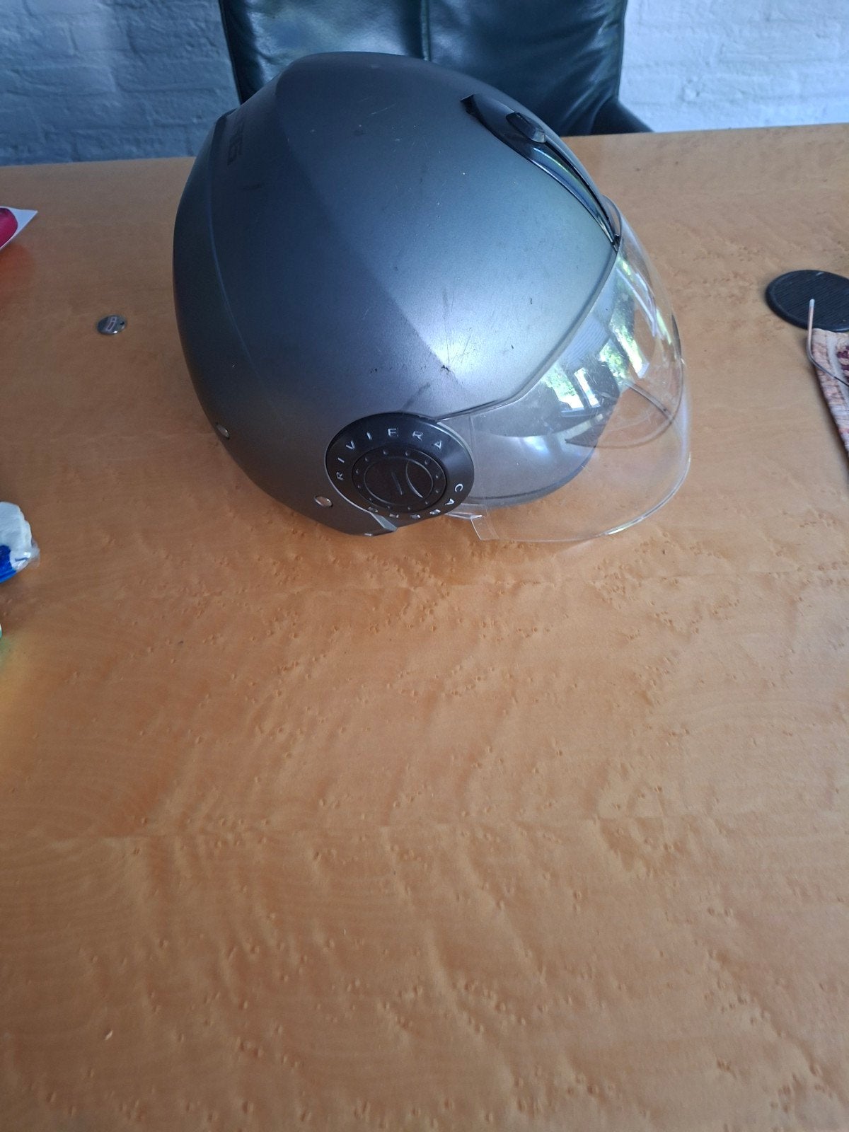 Motorhelm Caberg met zonneklep, Ophalen, Tweedehands, Integraalhelm, Caberg