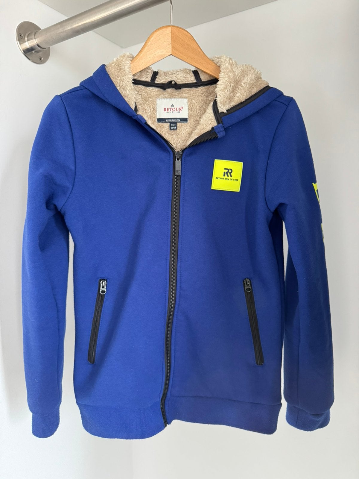 Retour borgvest maat 13/14, Ophalen of Verzenden, Zo goed als nieuw, Jongen of Meisje, Jas