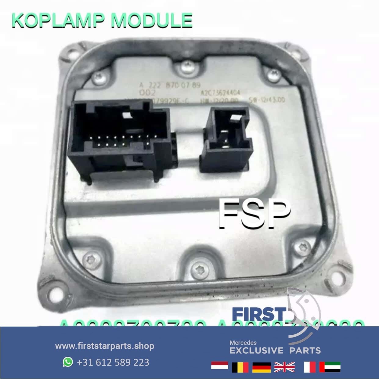 A2228700789 Mercedes LED Koplamp module W205 W222 W212 W166, Auto-onderdelen, Gebruikt, -, Ophalen of Verzenden, -