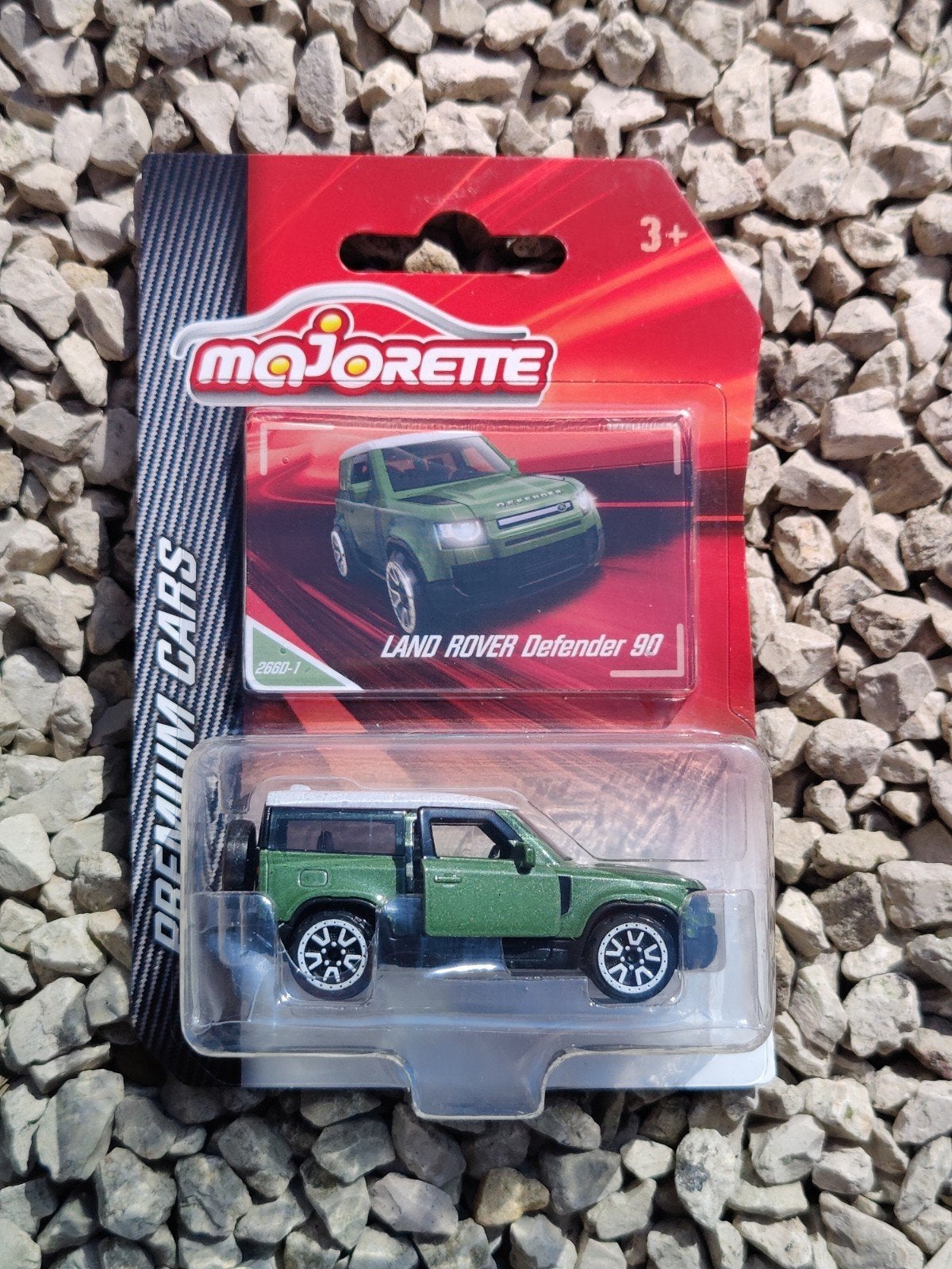 Majorette Land Rover Defender 90 GROEN, Ophalen of Verzenden, Auto