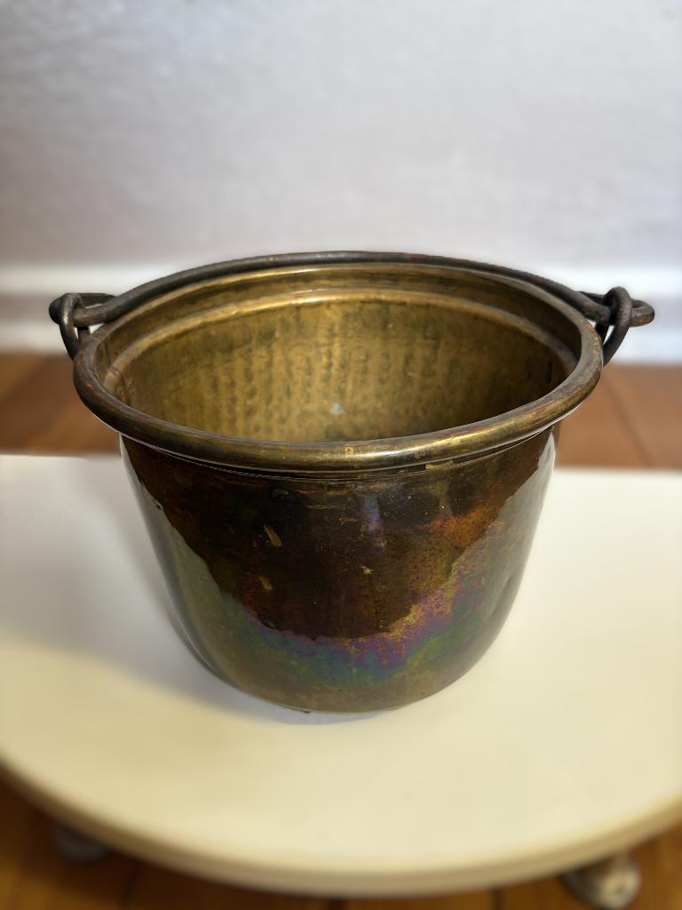 Koperen cachepot, Antiek en Kunst, Ophalen, Koper