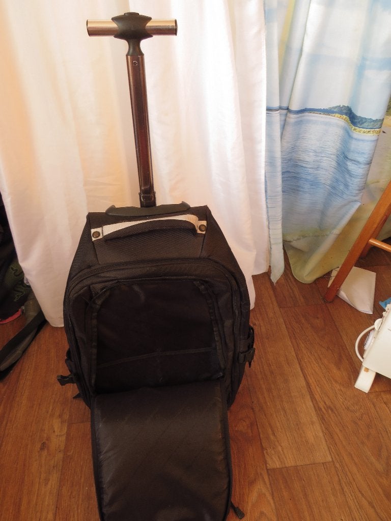 samsonite rugtas / koffer trolley moet gerepareerd, 40 tot 60 cm, 30 cm of meer, Gebruikt, Zwart