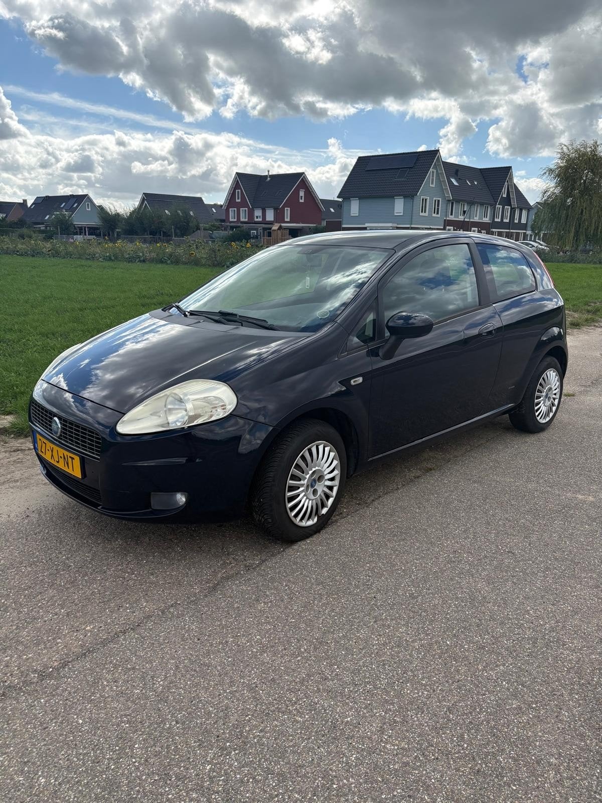 Fiat Punto 1.4 3DR 2007 | APK tot 17-06-27 | Rijklaar |Blauw, Auto's, Voorwielaandrijving, 40 €/maand, 4 cilinders, Origineel Nederlands