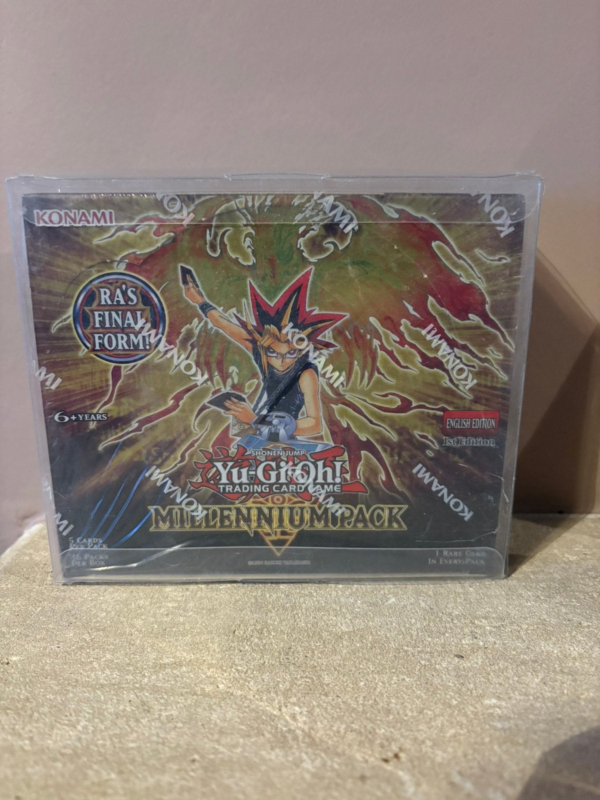 Yugioh boosterbox millennium pack 1st edition, Ophalen of Verzenden, Nieuw, Boosterbox