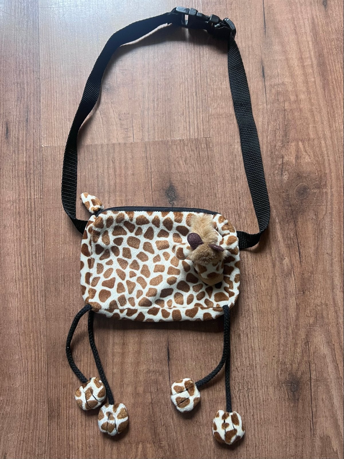 Leuk giraffen heuptasje/schoudertasje voor kinderen, Ophalen of Verzenden, Nieuw, Bruin, Schoudertasje