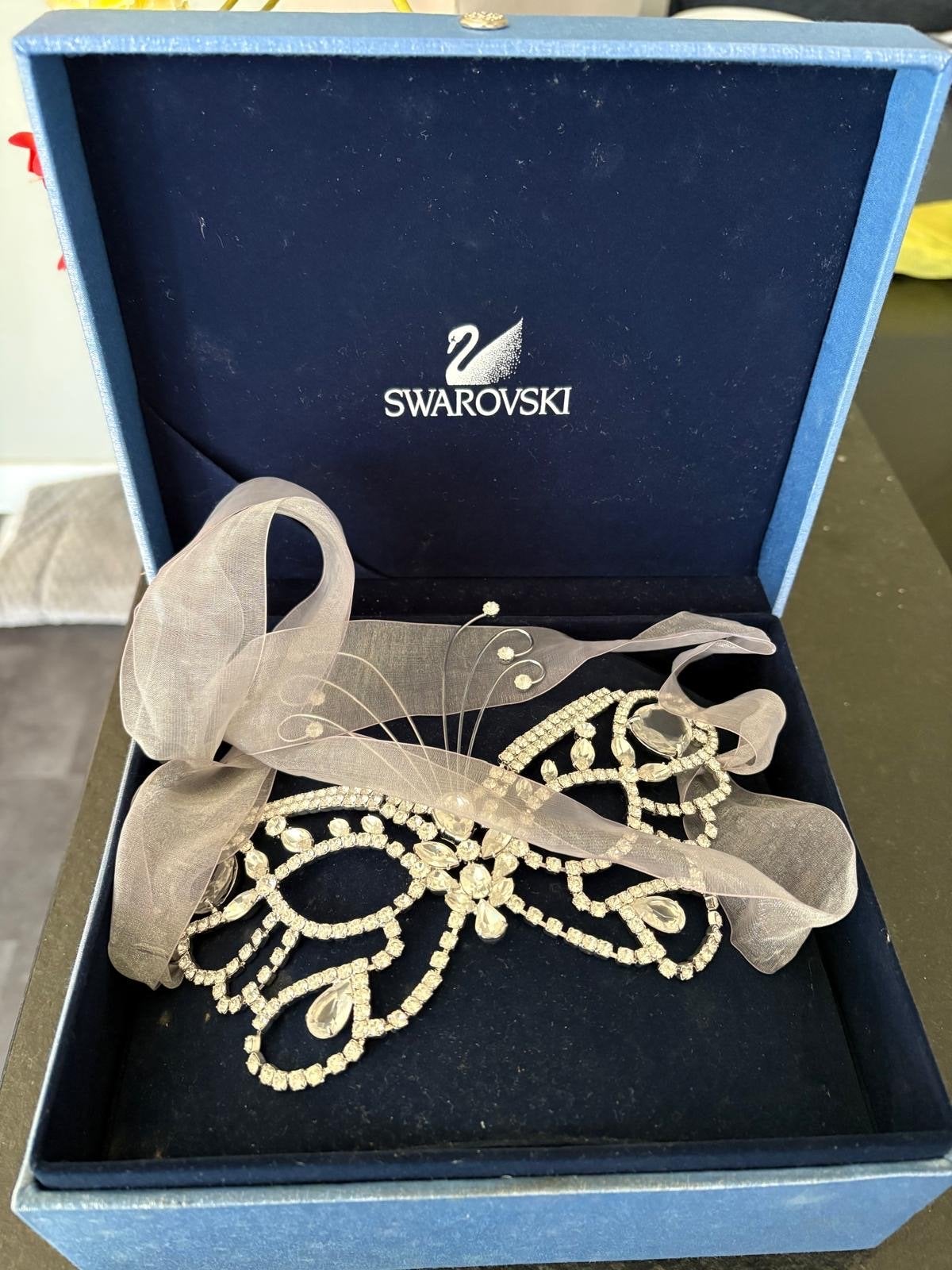 Swarovski Sieraad - Elegant Kristallen Accessoire, Overige materialen, Overige kleuren, Zo goed als nieuw, Ophalen
