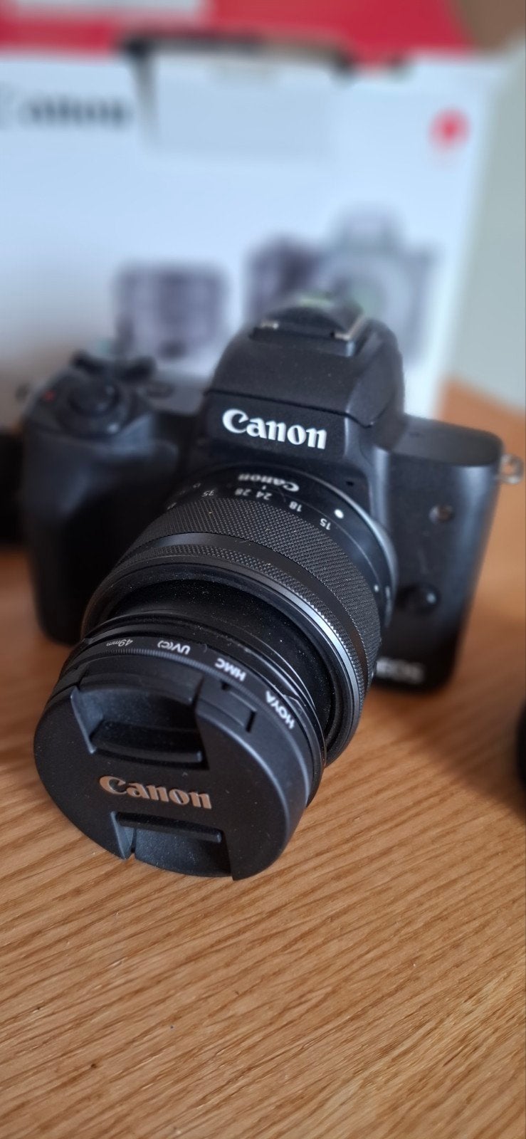 Canon EOS M50, Canon, Zo goed als nieuw, Systeemcamera, Lensdop