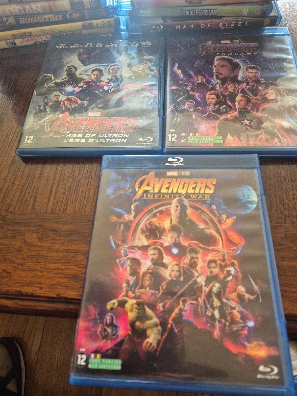 Avengers 2,3,4 bluray marvel, Ophalen of Verzenden, Zo goed als nieuw, Tekenfilms en Animatie