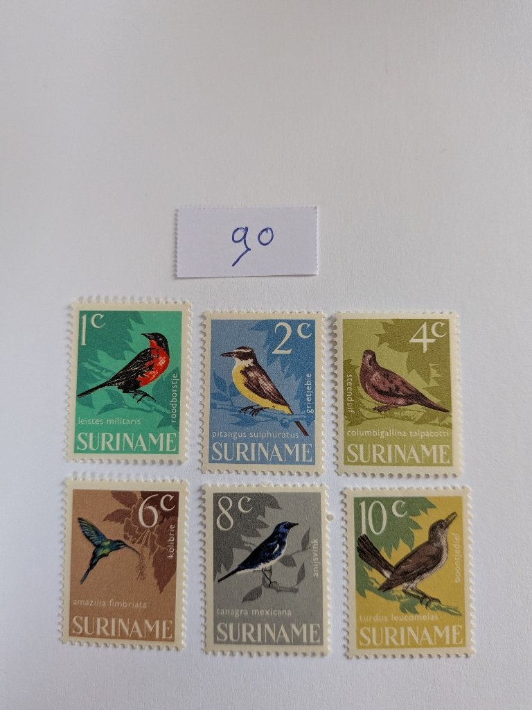 Suriname, Verzenden, Postfris
