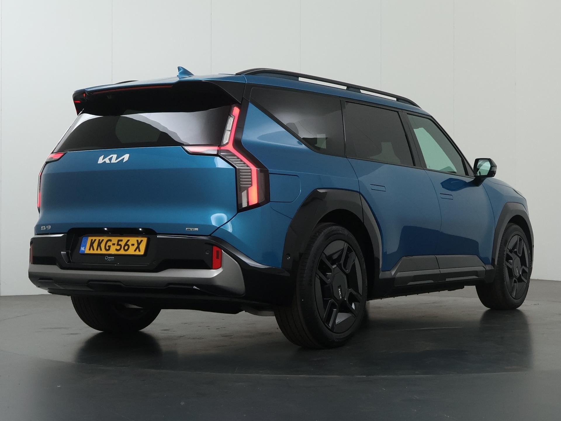 Kia EV9 GT-Line AWD 99.8 kWh | Panoramaschuifdak | LED-matri, Auto's, Automaat, Blauw, Vierwielaandrijving, 505 km
