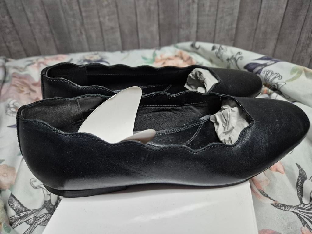 Nieuwe leren balerina mt 39 zwart, Kleding | Dames, Ophalen, Nieuw, Zwart