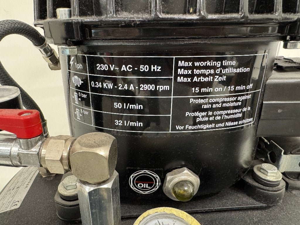 Werther P 50/24 AL fluisterstille compressor 24L – 8 bar, Doe-het-zelf en Verbouw, Compressors, Ophalen, 6 tot 10 bar, Zo goed als nieuw